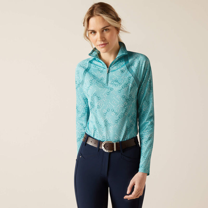 Ariat Women's Sunstopper 3.0 1/4 Zip Baselayer