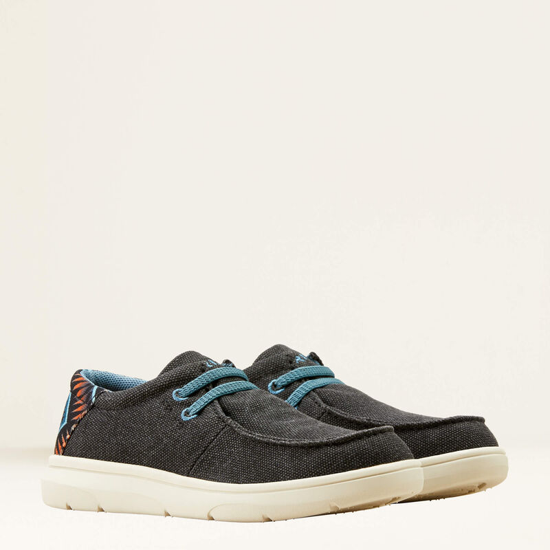 Ariat Youth Hilo Shoes - Heather Grey/Blue Taos