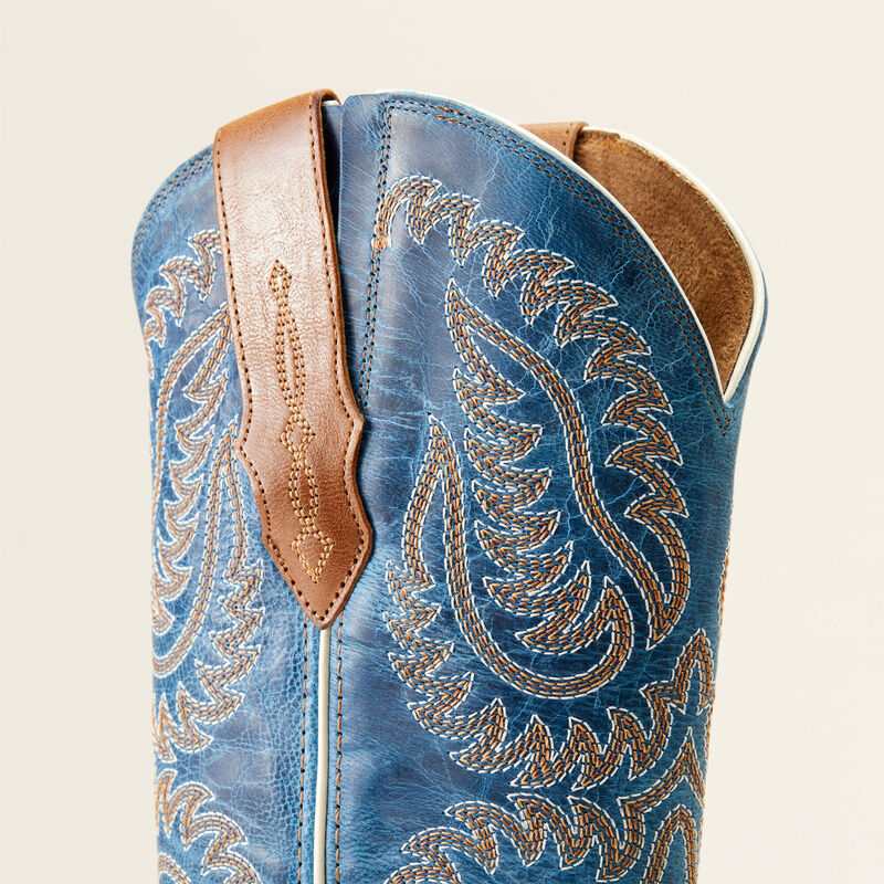 Ariat Women's Cattle Caite Stretchfit Western Boots - Roasted Peanut/Regatta Blue