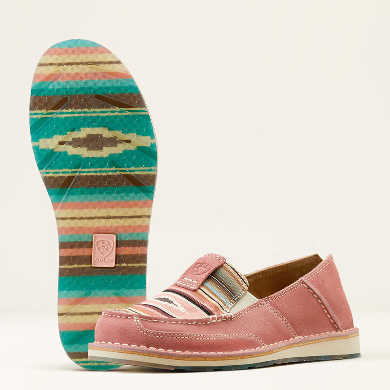 Ariat Women's Cruiser Shoes - Azalea Suede/Baby Pink Serape