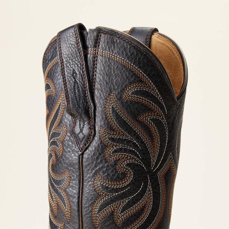 Ariat Women's Heritage J Toe Stretchfit Western Boots - Black Deertan