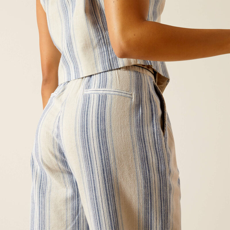 Butler Ladies Linen Striped Pants