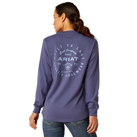 Ariat Women's Rebar Cotton Strong Tee Shirt-Blue Indigo
