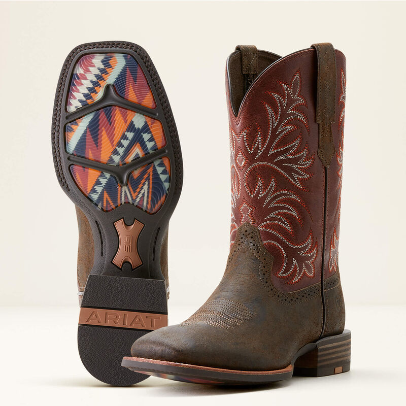 Ariat Mens Sport Rodeo Western Boots - Loco Brown – Irvine Tack