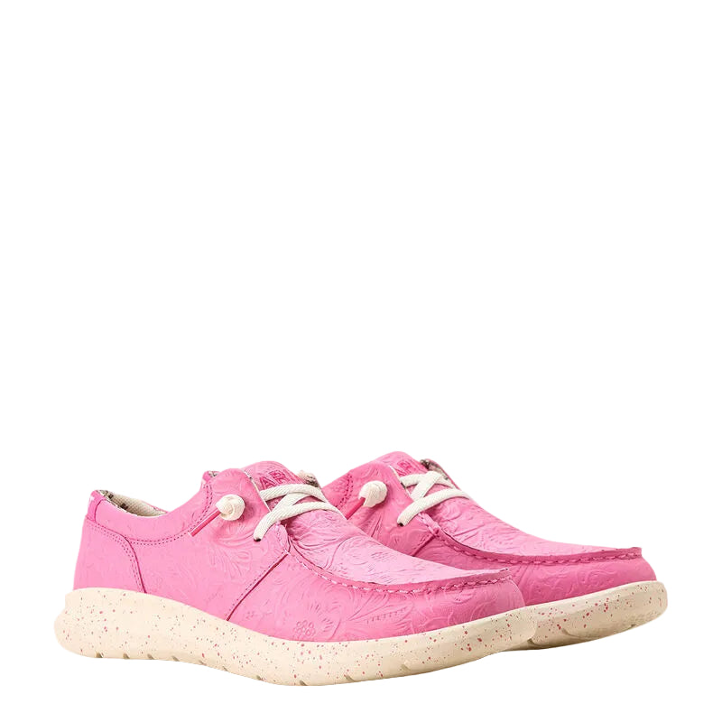 Ariat Women's Hilo Floral Embossed Shoes - Hot Pink