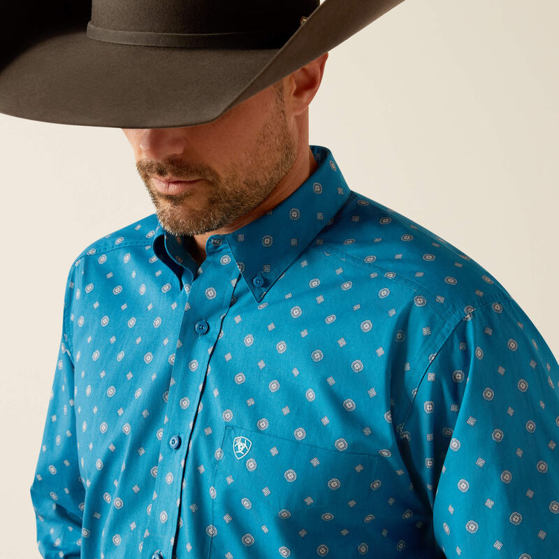 Ariat Men's Paxton Classic Fit Shirt - Teal