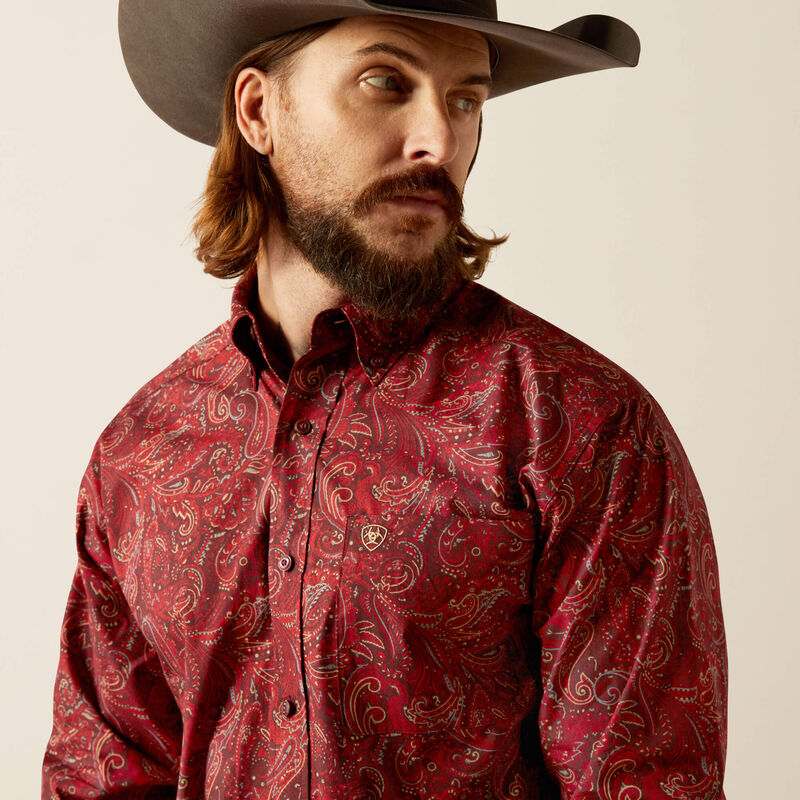 Ariat Men's Jaydon Classic Fit Shirt - Red