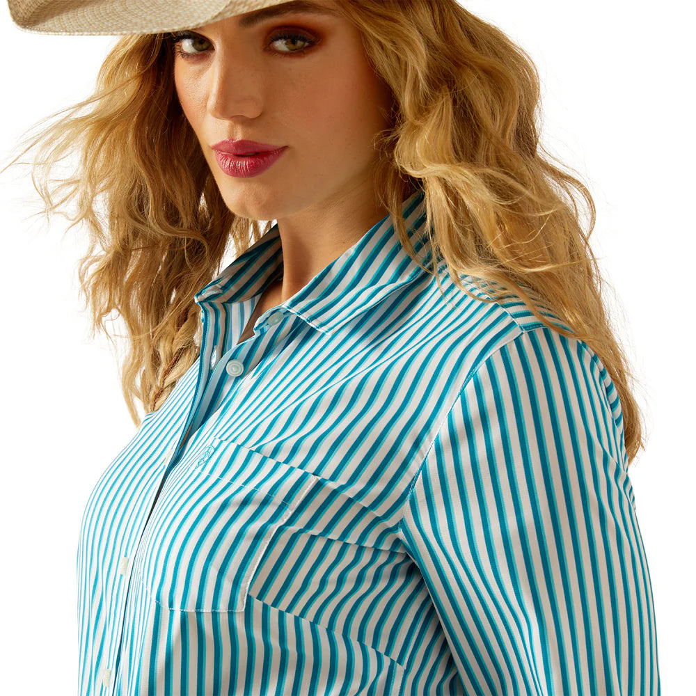 Ariat Women's Kirby Pro Long Sleeve Shirt - Peacock Stripe