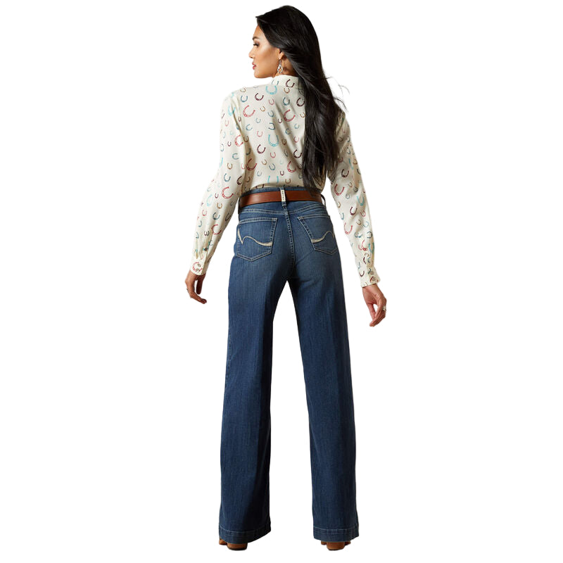 **Ariat Women's Ultra High Rise Rosalie Wide Leg Jean- Natalia