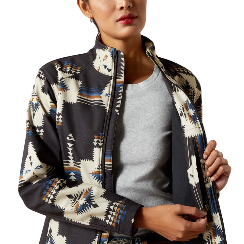 Ariat Women's Ariat Logo Softshell Print Jacket - Multiple Colours - Irvine Tack & Western Wear