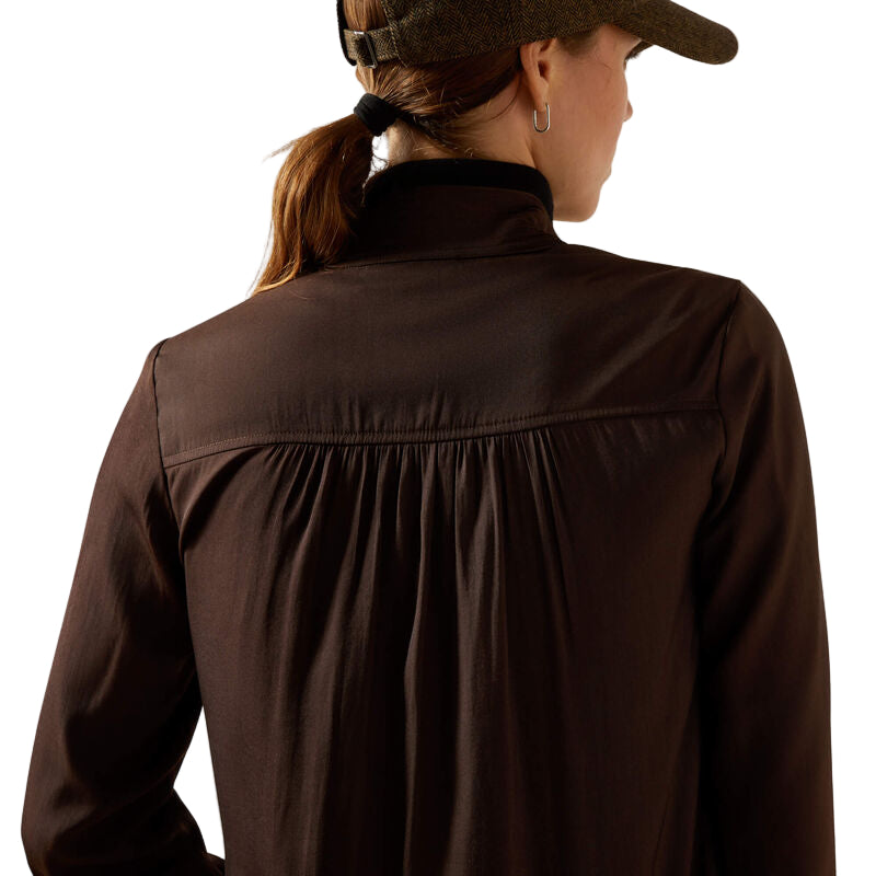 Ariat Women's Kildwick Long Sleeve Blouse - Coffee Bean