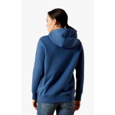 Ariat Women's Rebar Graphic Hoodie - Ensign Blue/Endless Sky