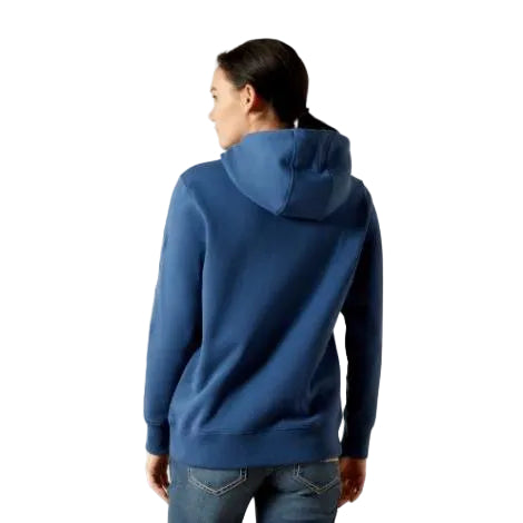 Ariat Women's Rebar Graphic Hoodie - Ensign Blue/Endless Sky