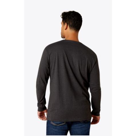 Ariat Men's Rebar Cotton Strong Standard Pocket LS Tee Shirt - Multiple Colours