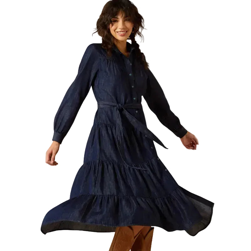 Ariat Women's Long Sleeve Sahara Dress - Rinse