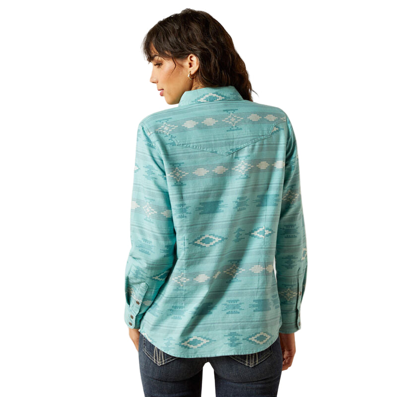 Ariat Women's Montana Long Sleeve Western Shirt - Mint