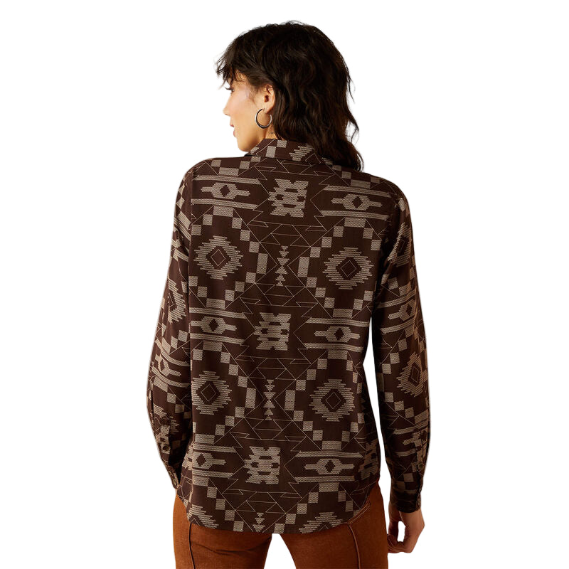 Ariat Women's Long Sleeve Homestyle Shirt - Southwest Cross Stitch