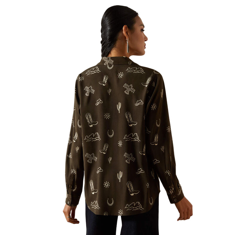 Ariat Women's Long Sleeve Homestyle Shirt - Layla Print