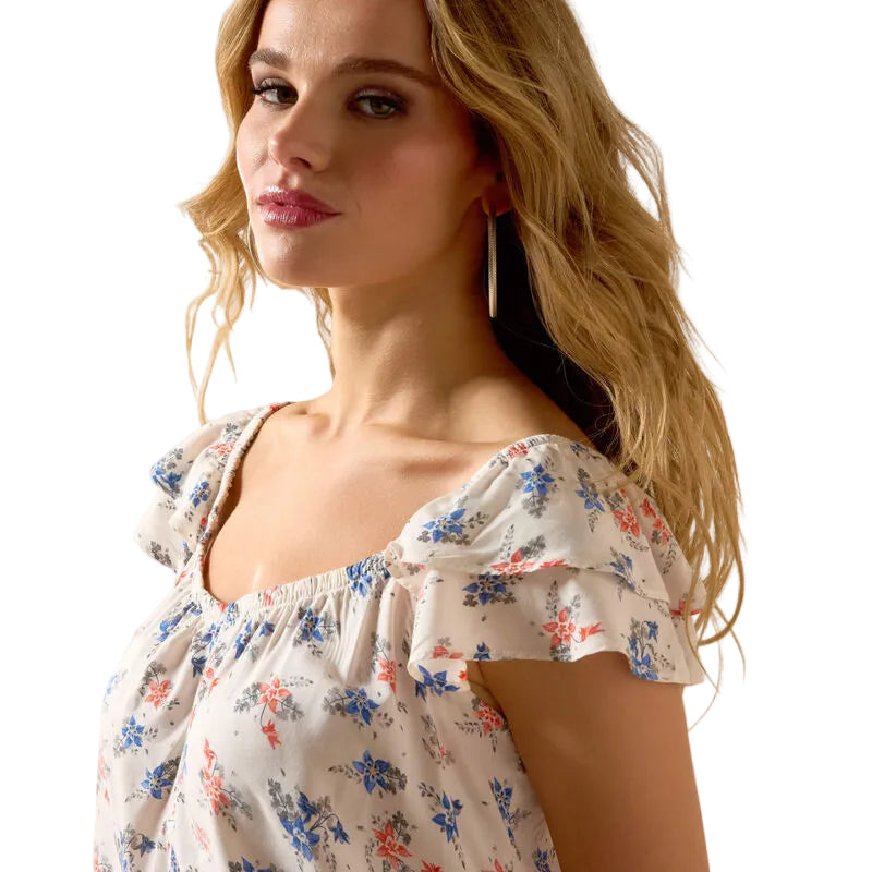 Ariat Women's Sleeveless Lynn Shirt - Floral Print