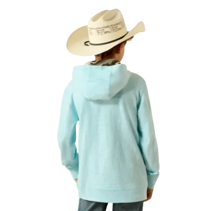 Ariat Boy's Retro Long Sleeve Hoodie - Aquatic - Irvine Tack & Western Wear