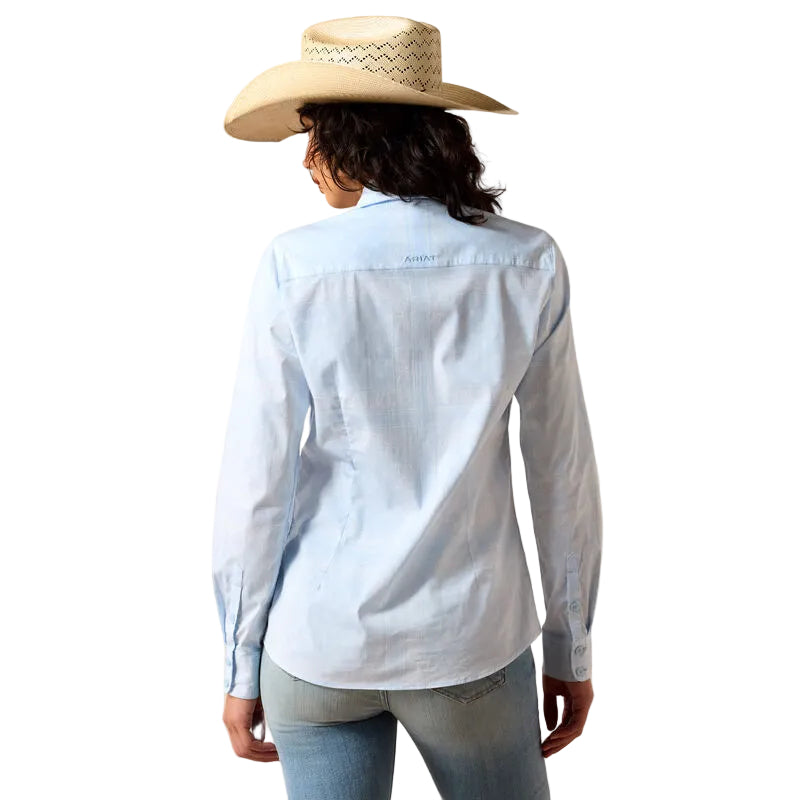 Ariat Womens Kirby Stretch Shirt-Nantucket Breeze Bandana