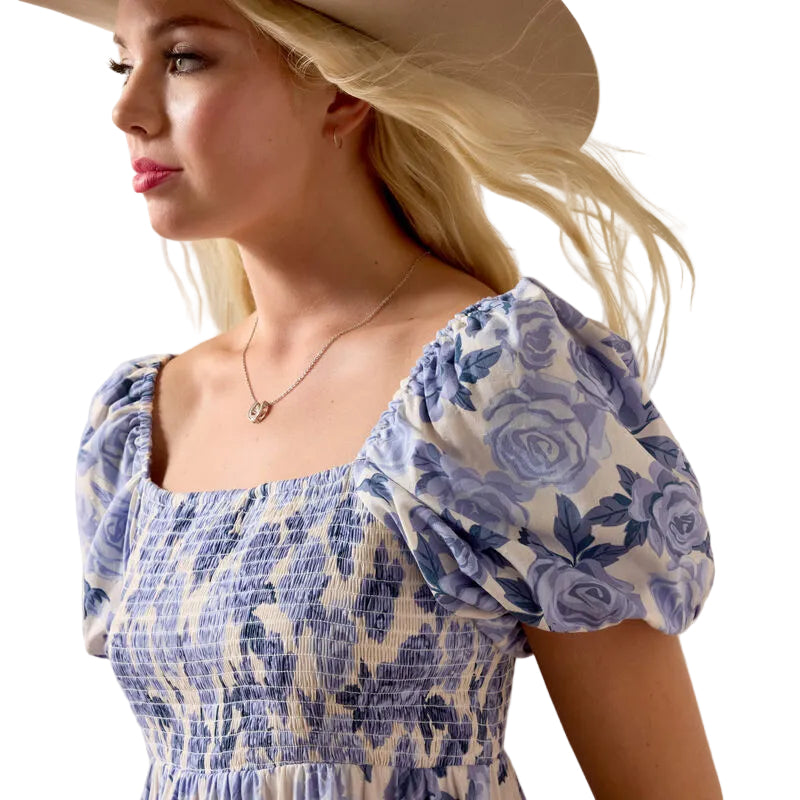 Ariat Women's Sweetie Dress- Roses are Blue
