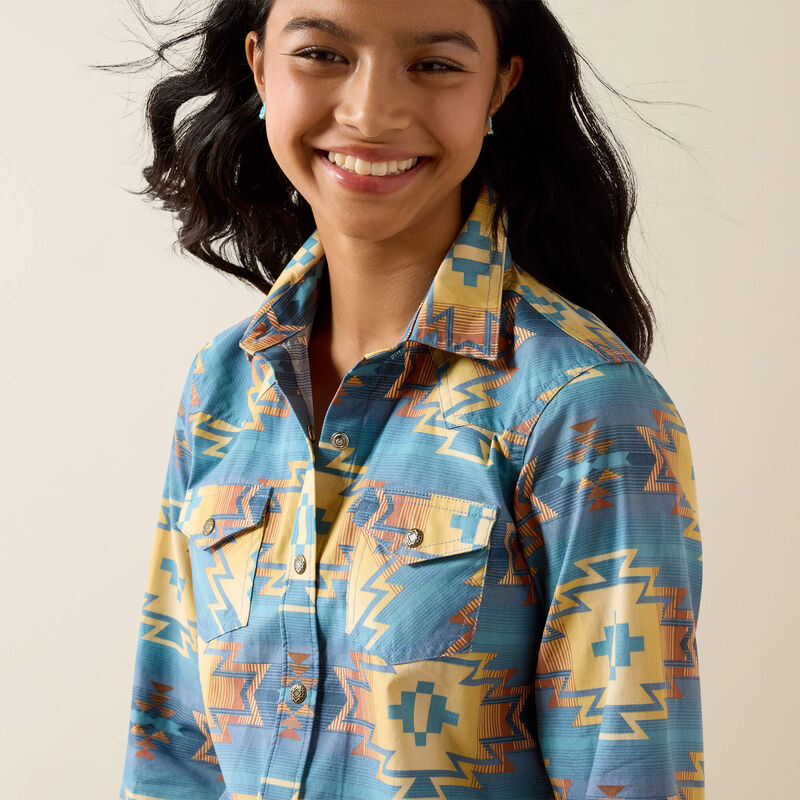 Ariat Youth Canyon Call Western Snap Shirt - Sonoma Southwest Lakeside