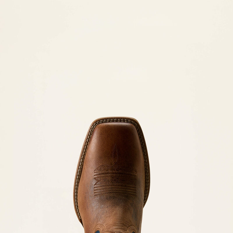 Ariat Men's Redcliff Wide Square Toe Cowboy Boot- Autumn Tan Midnight Azure
