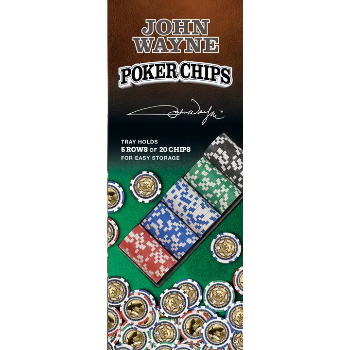 John Wayne 100 Piece Poker Chips