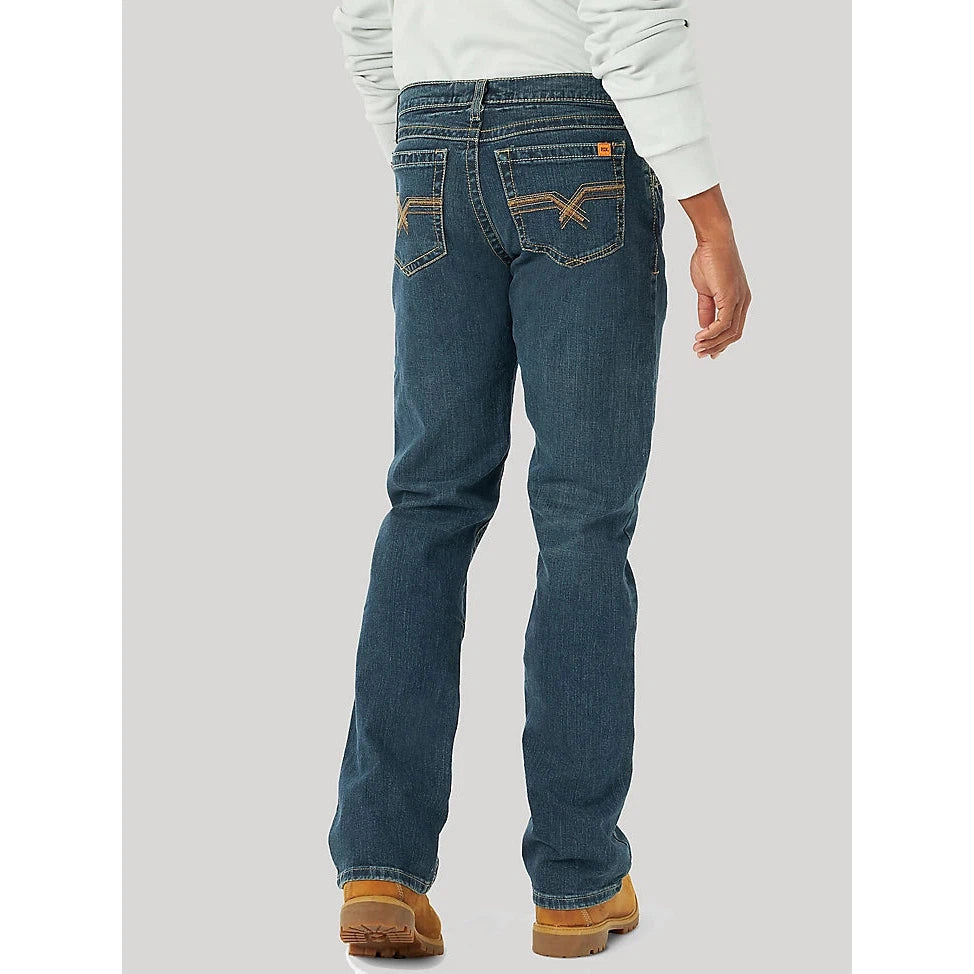 Wrangler Men's FR 20X Vintage Bootcut Jeans - Dark Denim