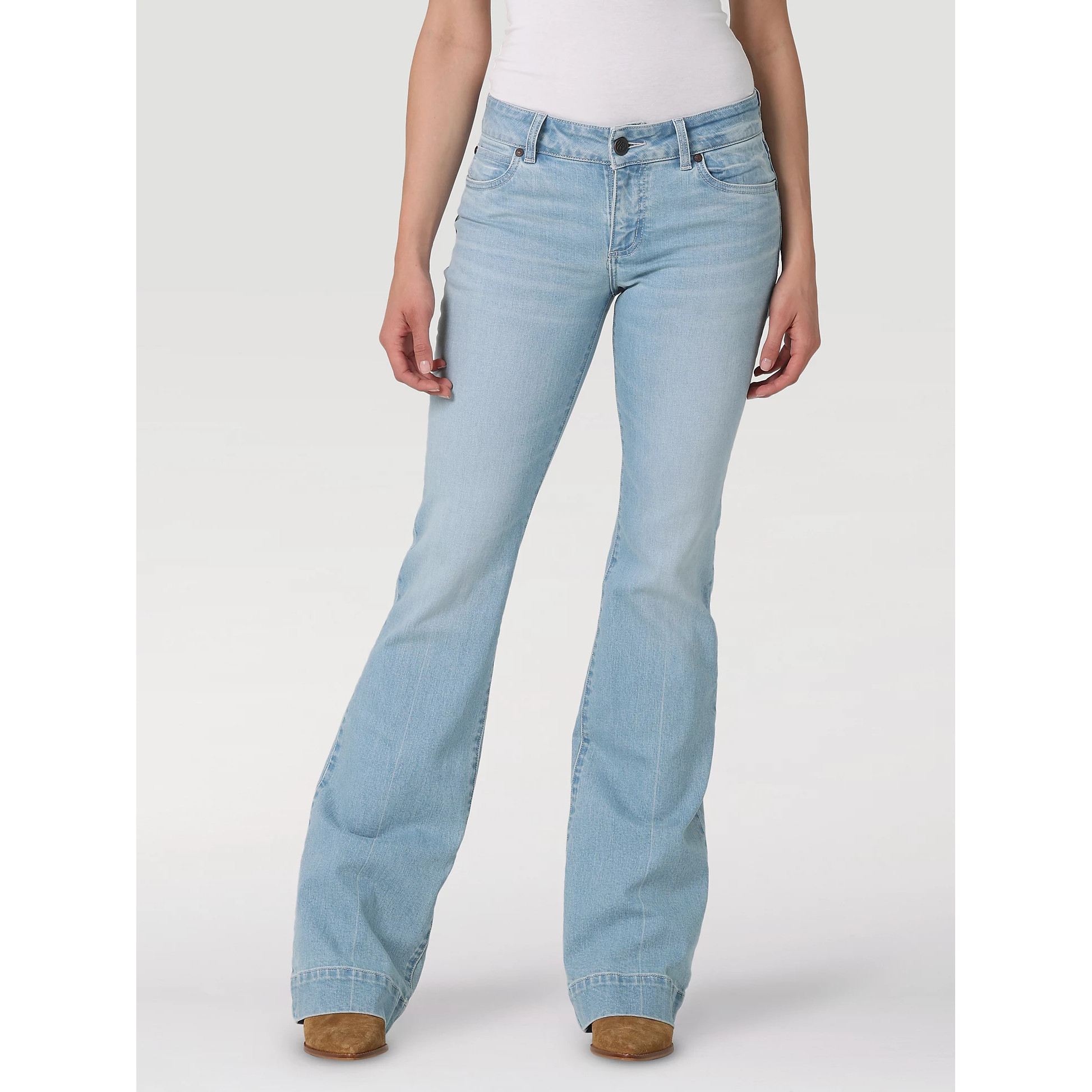 Wrangler Women s Retro Mae Mid Rise Trouser Jeans Elena