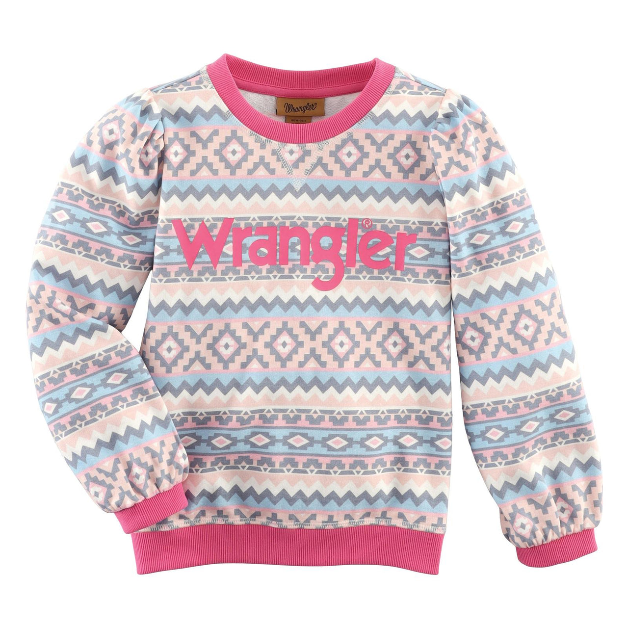 Wrangler Girl's Western Sweatshirt - Multi