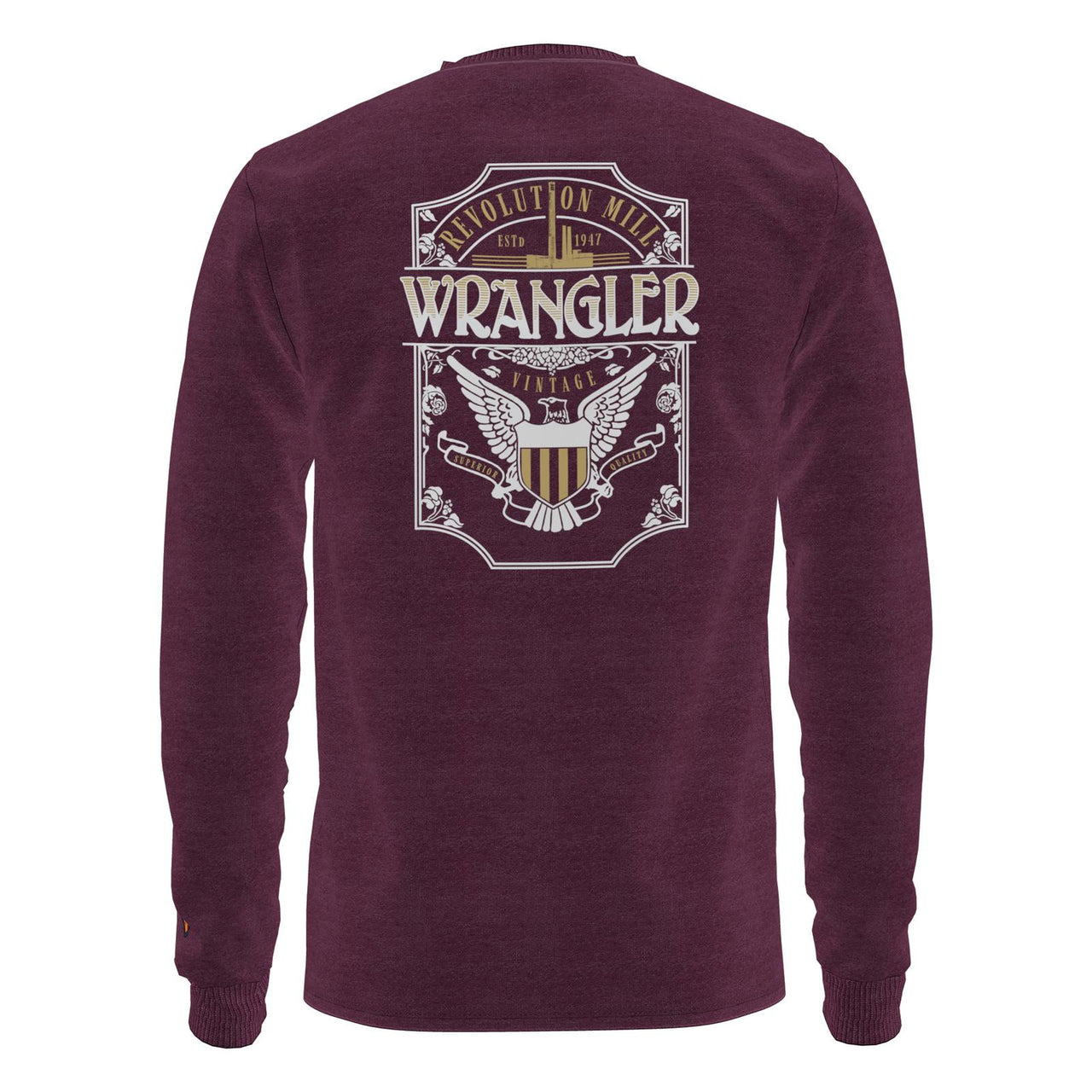 Wrangler Men's FR Graphic Long Sleeve T-Shirt - Wine