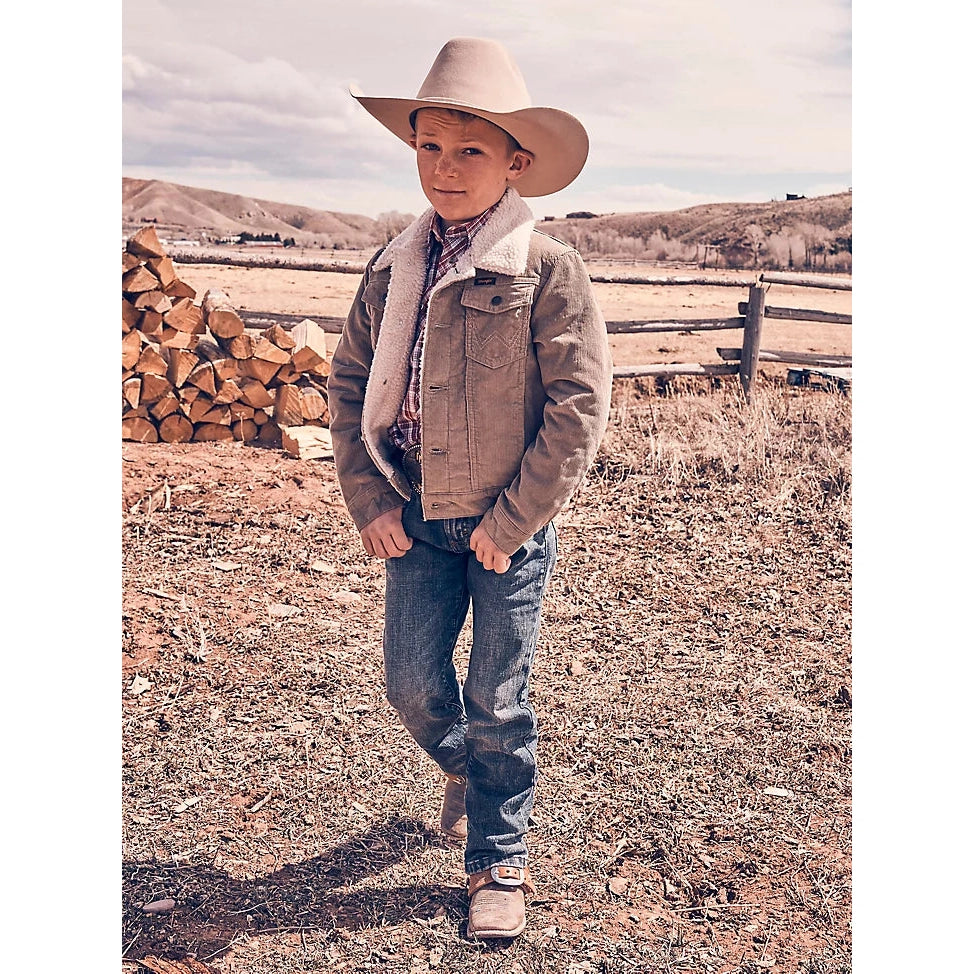 Wrangler® Boy's Corduroy Jacket - Sherpa Lined - Nomad