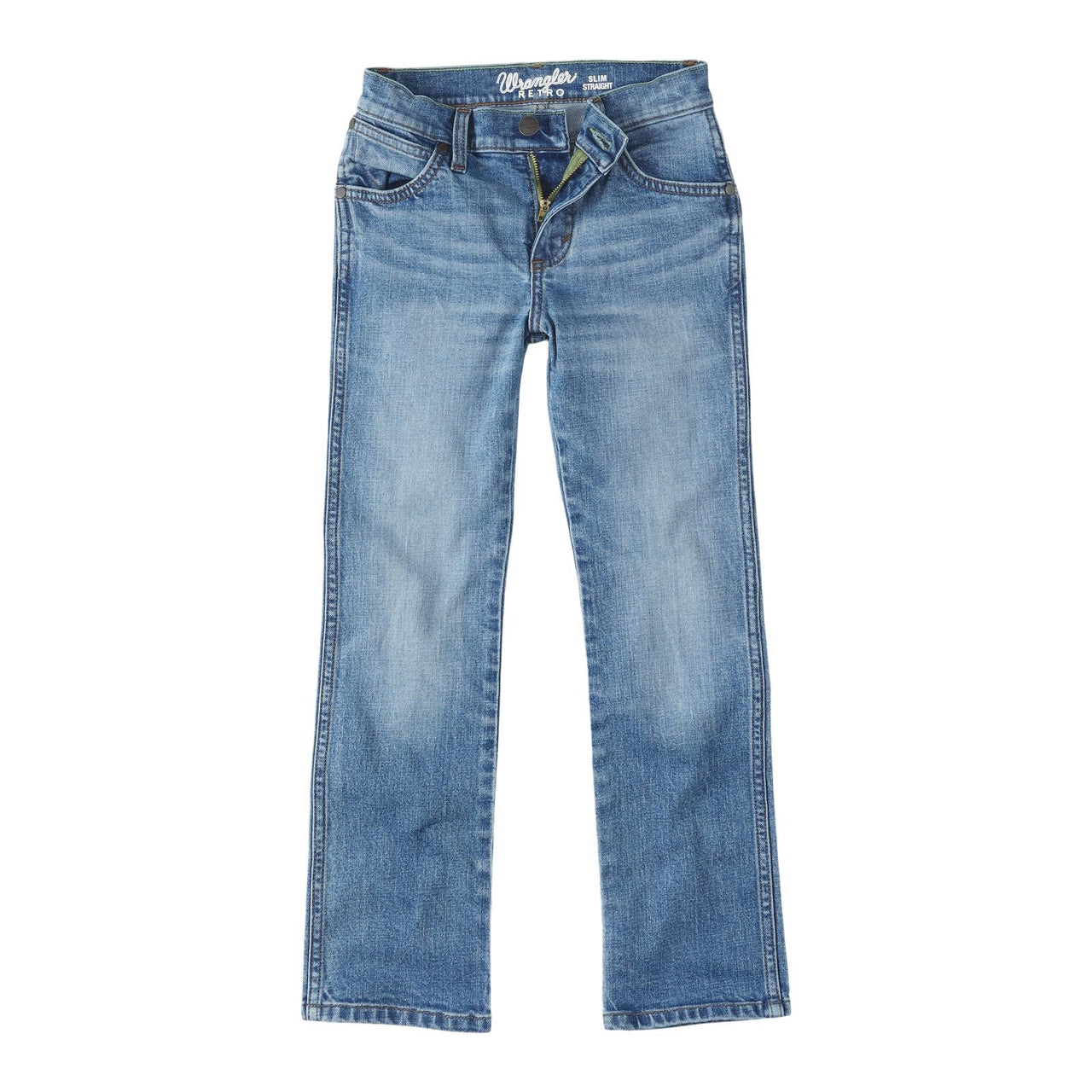 Wrangler Boys Retro Slim Straight Jeans (8-20) - Roughhouse