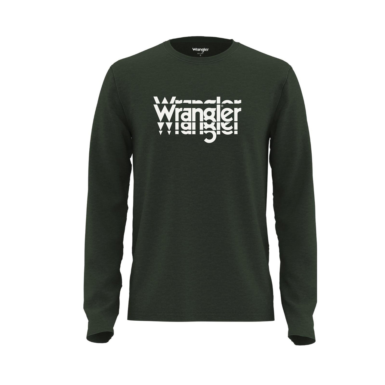 Wrangler Western Boy's Long Sleeve T-Shirt - Black Forest Heather