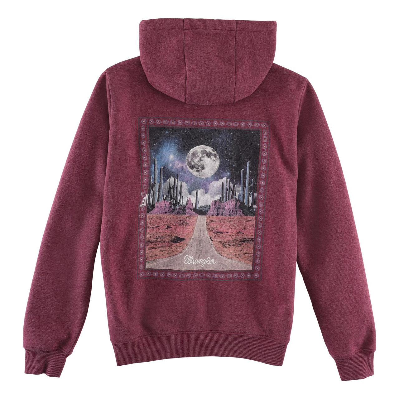 Wrangler Women's Retro Zip-Up Hoodie - Amaranth Heather