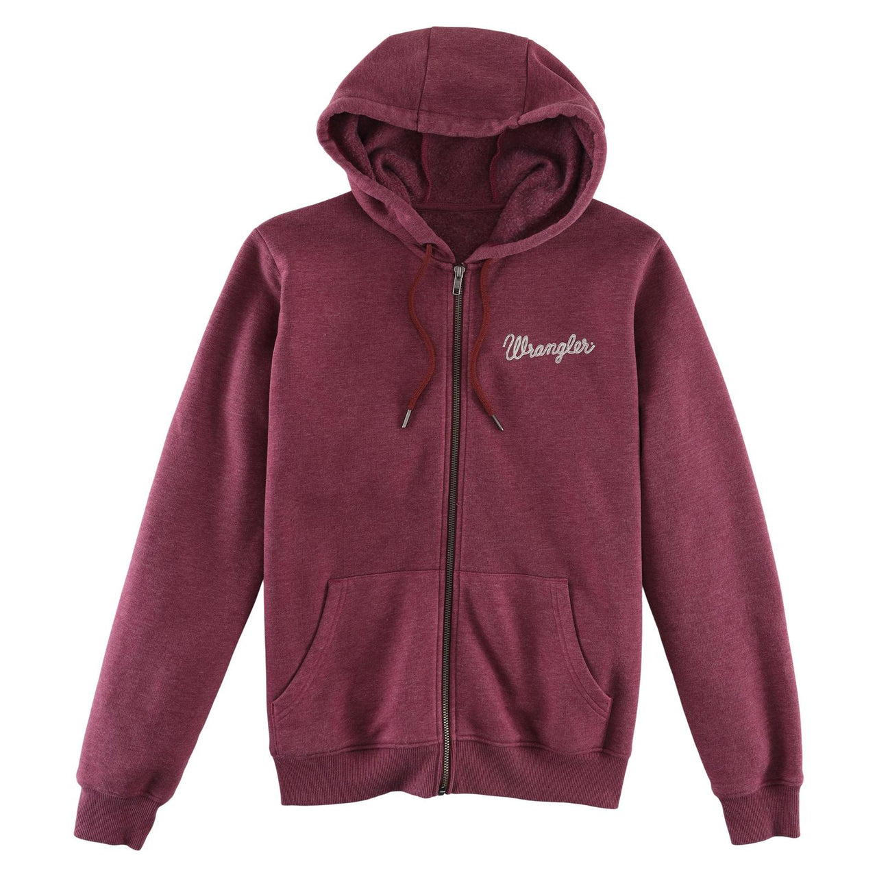 Wrangler Women's Retro Zip-Up Hoodie - Amaranth Heather