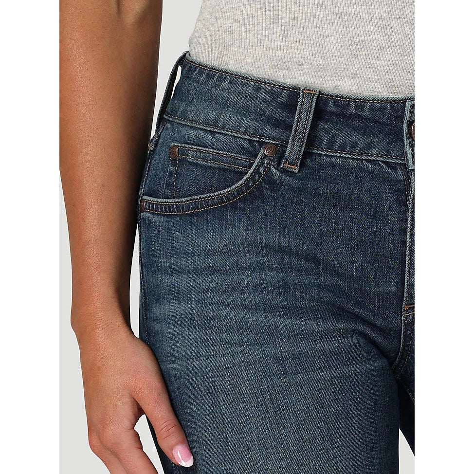 Wrangler Women's Retro Mae Mid Rise Trouser Jeans - Janet