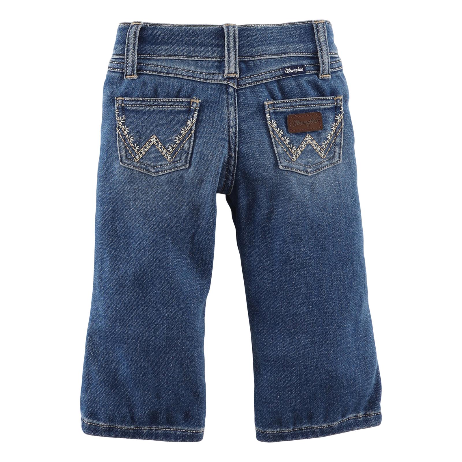 Kids Girls Jeans Unique Trousers Casual Denim Pants With Rope Wide-Leg  Fashion