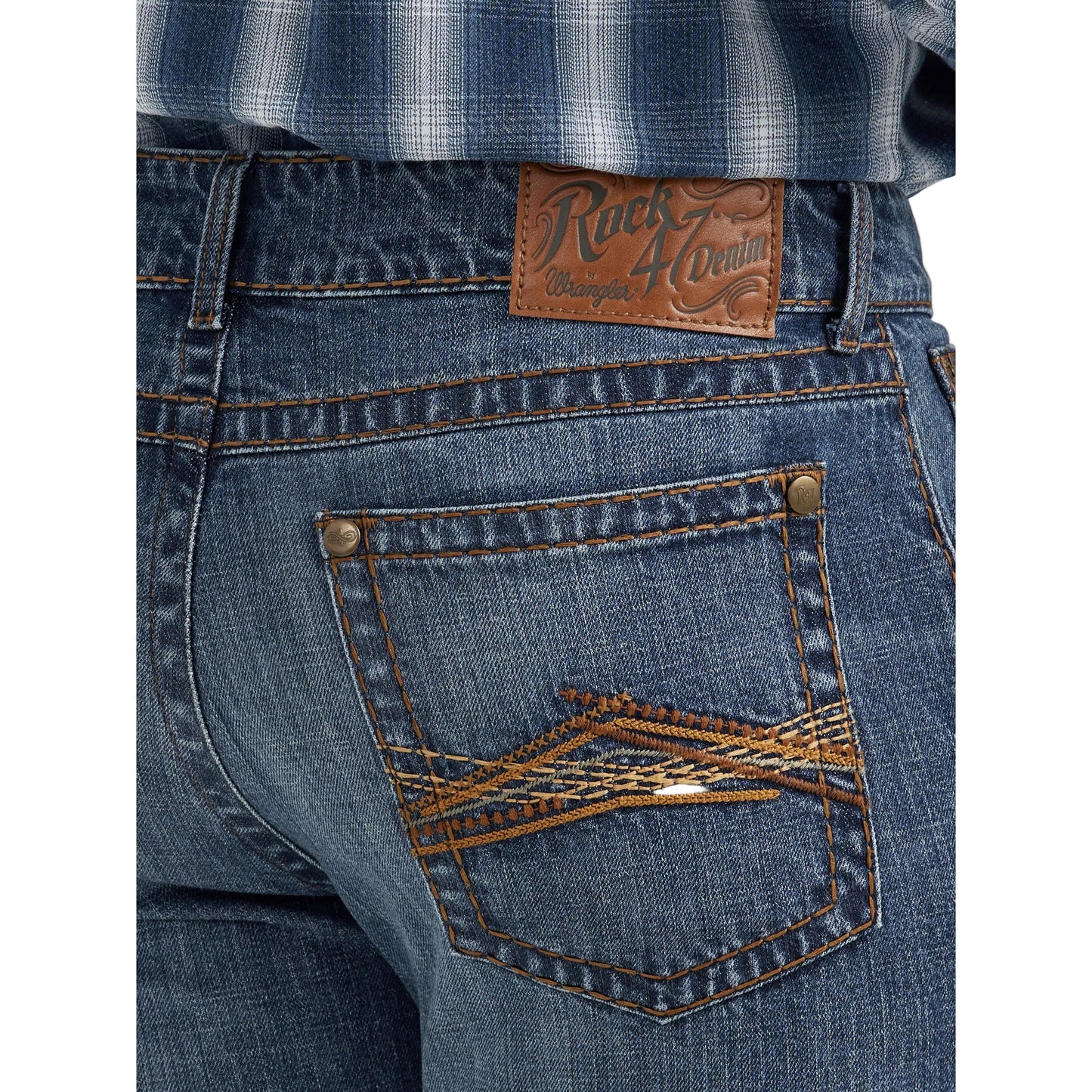 Wrangler Men's Rock47 Slim Bootcut Jeans - Braunvieh - Irvine Tack & Western Wear