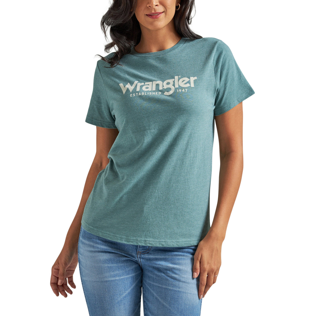 Wrangler Women's Retro Regular Fit Graphic T-Shirt - Teal