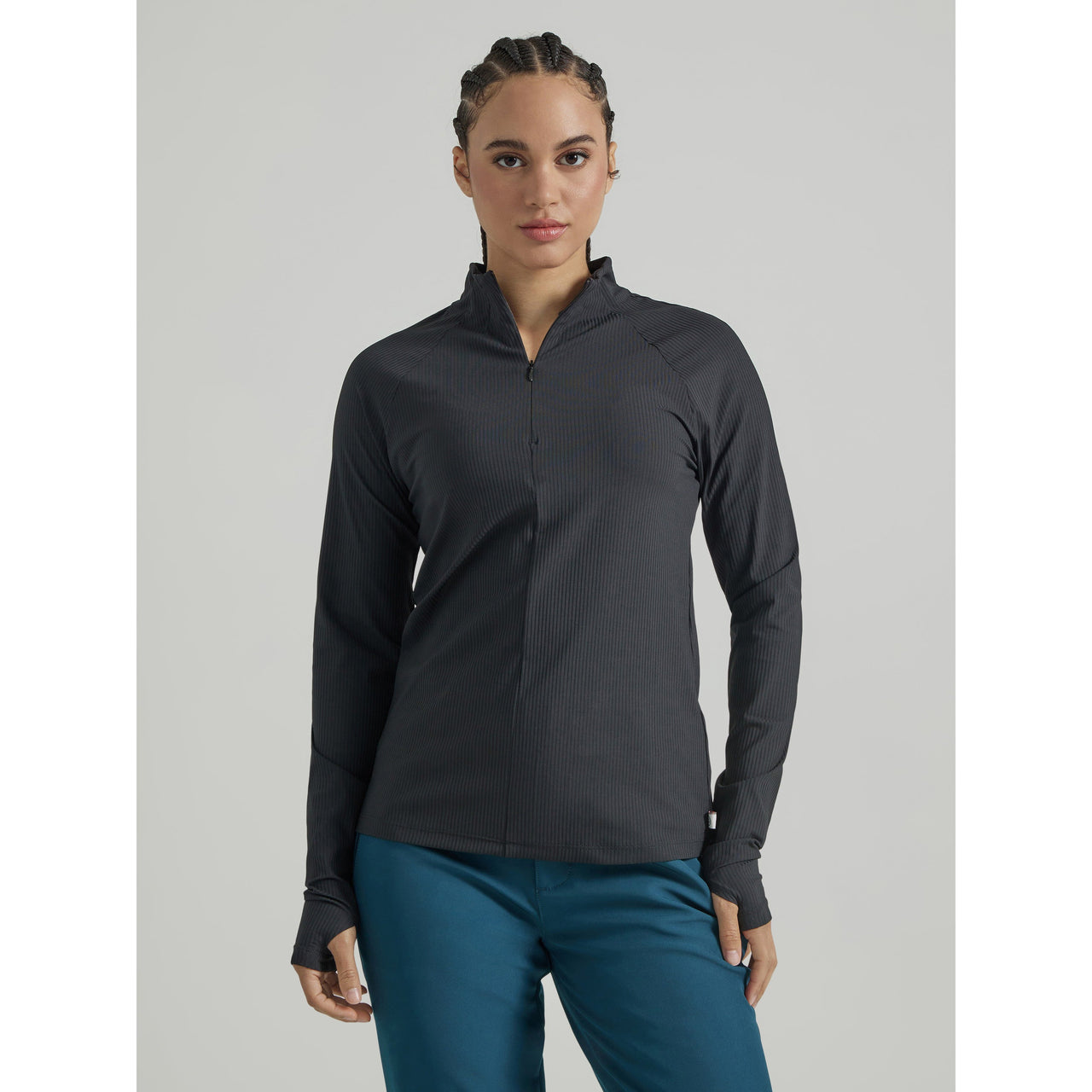 Wrangler Women's ATG 1/4 Zip Pullover Sweater - Black