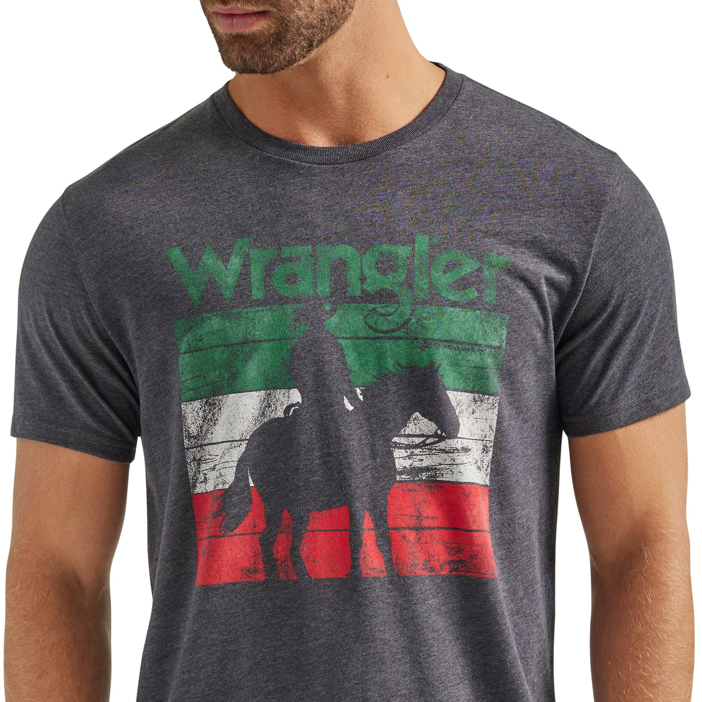 Wrangler Men's Short Sleeve T-Shirt - Charcoal