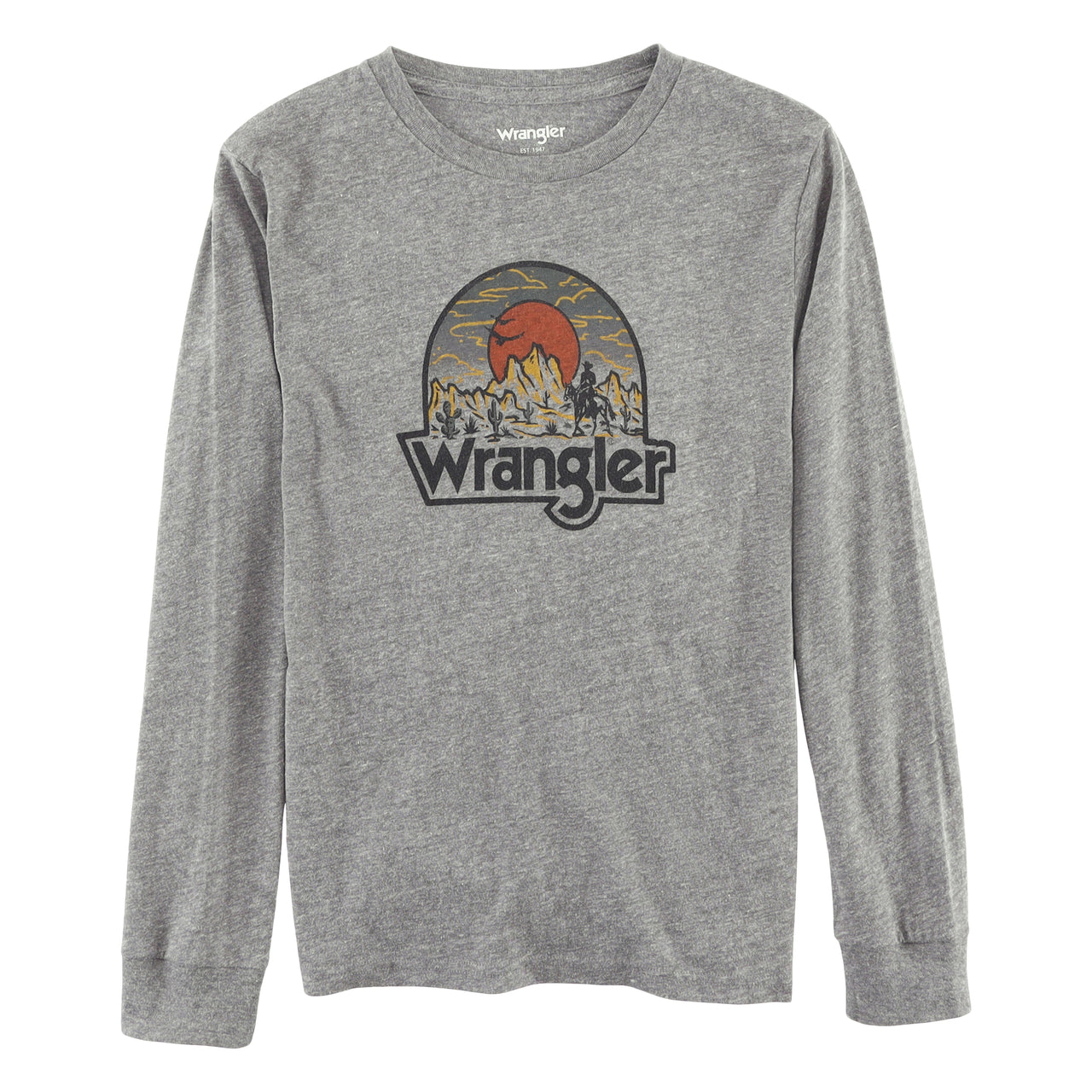 Wrangler Boy's Long Sleeve T-Shirt - Grey