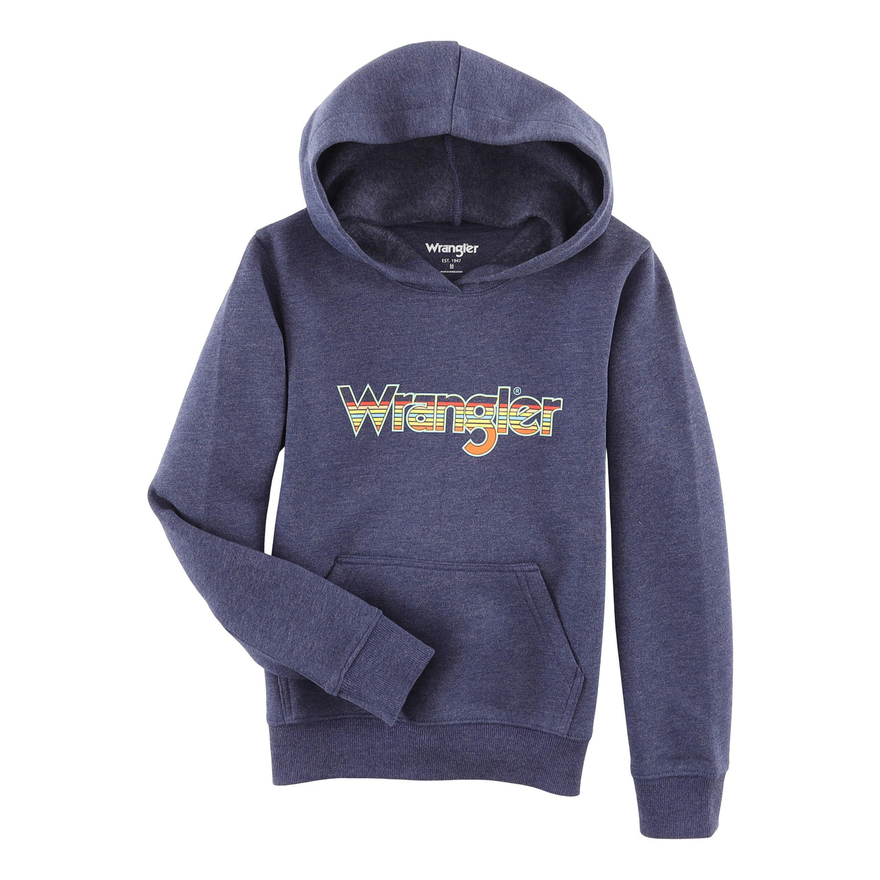 Wrangler Boy's Regular Fit Pullover Hoodie - Indigo