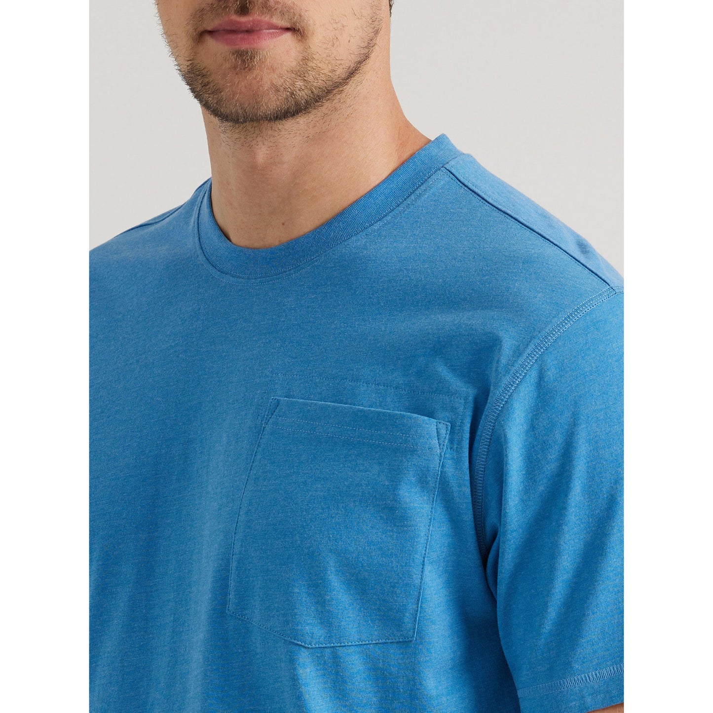 Wrangler Men's Riggs Short Sleeve Performance Tee - Blue