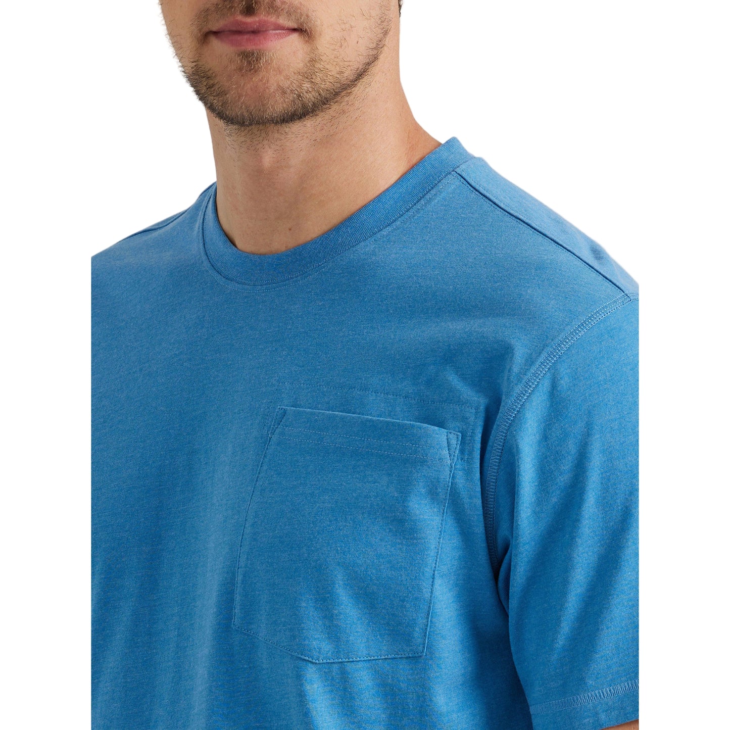 Wrangler Men's Riggs Short Sleeve Performance Tee - Blue