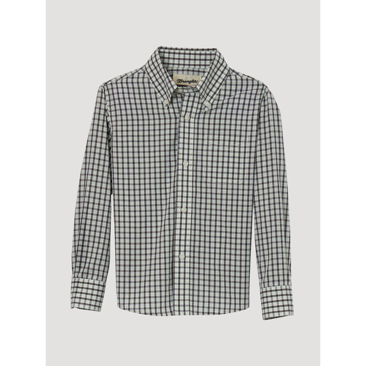 Wrangler Boy's Riata Long Sleeve Plaid Button Down Shirt - ASSORTED
