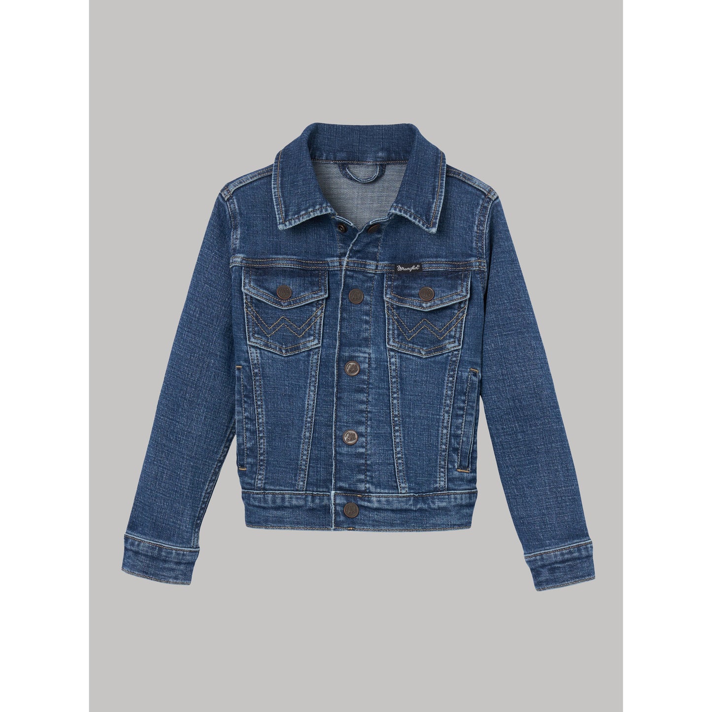 Wrangler Girl's Unlined Denim Jacket - Medium Wash